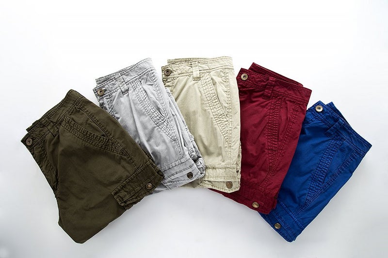 Leward Men's Cotton Twill Cargo Shorts Outdoor Wear Lightweight (US, Numeric, 36, Regular, Regular, Army Green) - Image 3
